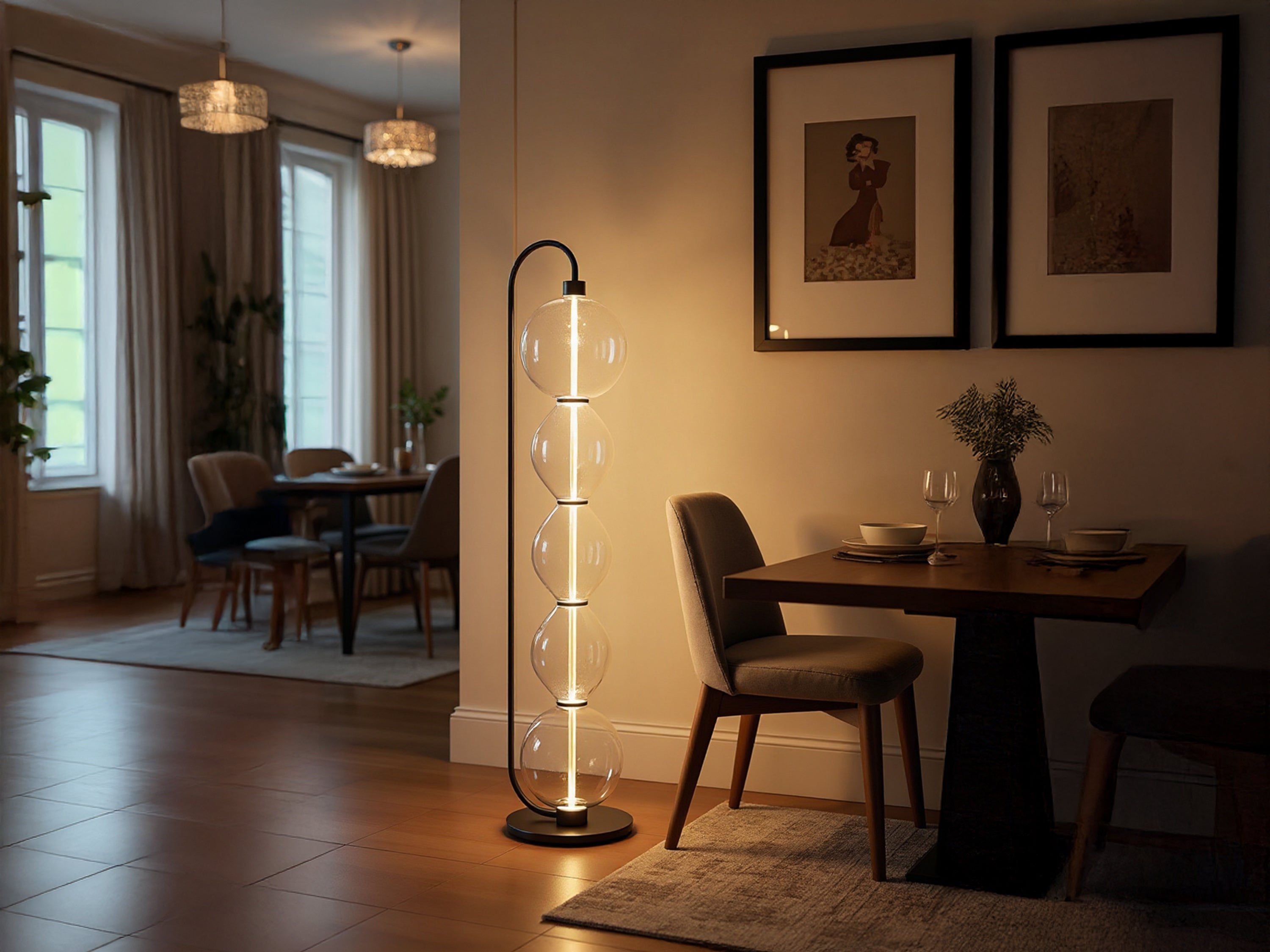 Customized Handmade Glass Floor Lamp